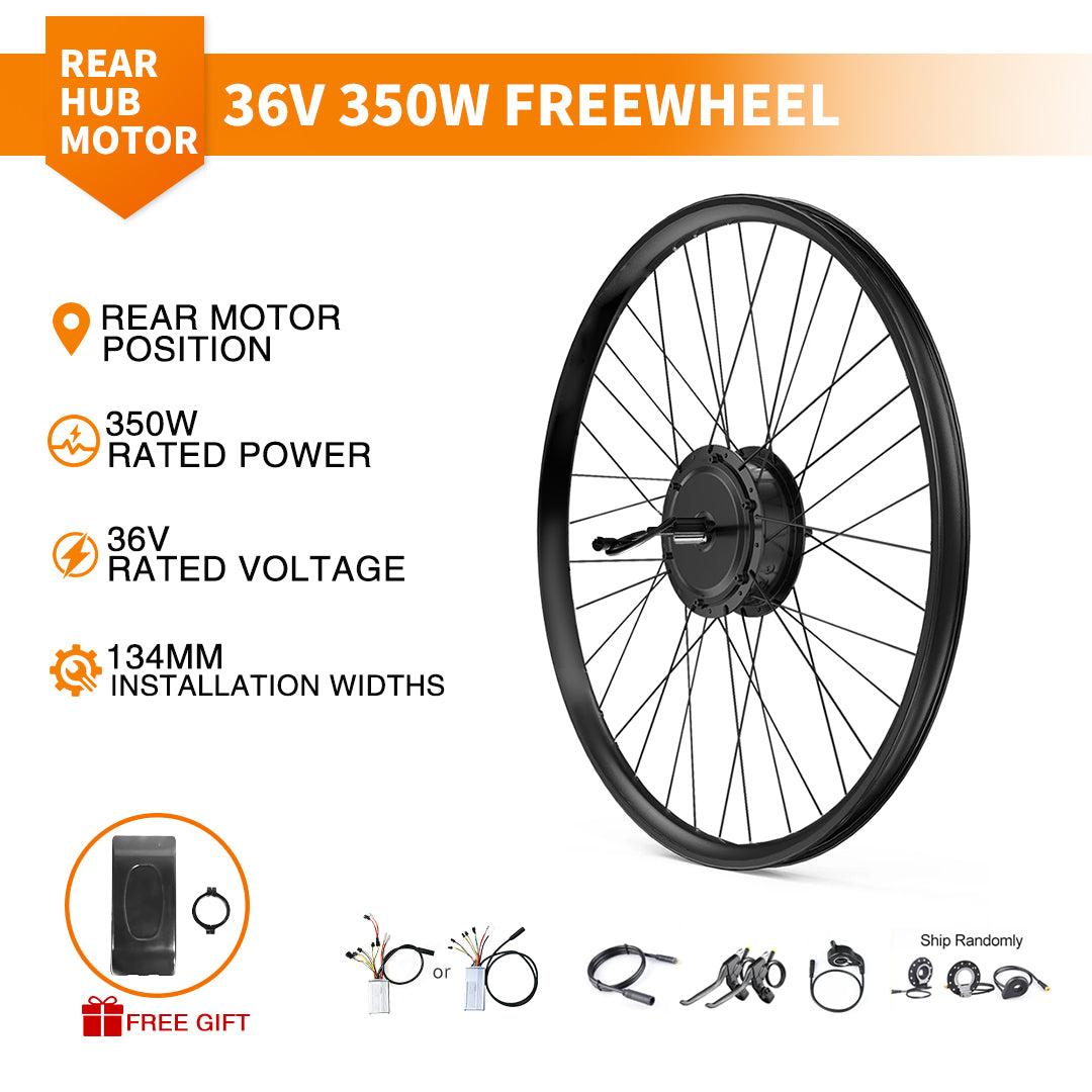 Electric Bicycle Modification Rear Wheel Hub Motor Kit 36V 350W